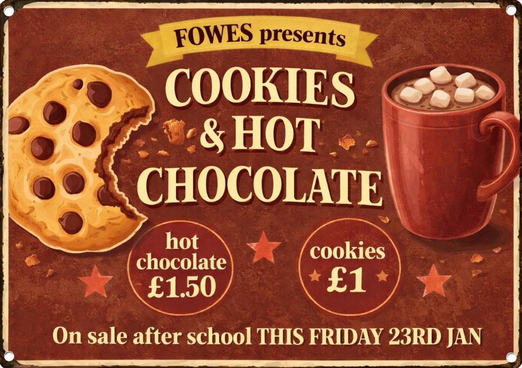 Hot Chocolate and Cookies Sale